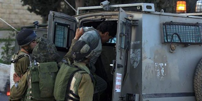 Occupation forces arrests 25 Palestinians in the West Bank
