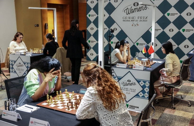 FIDE - International Chess Federation - Dinara Wagner scores the