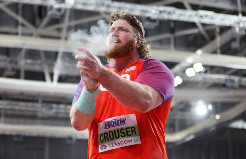 Crouser completes shot put title collection on thrilling first day in Glasgow