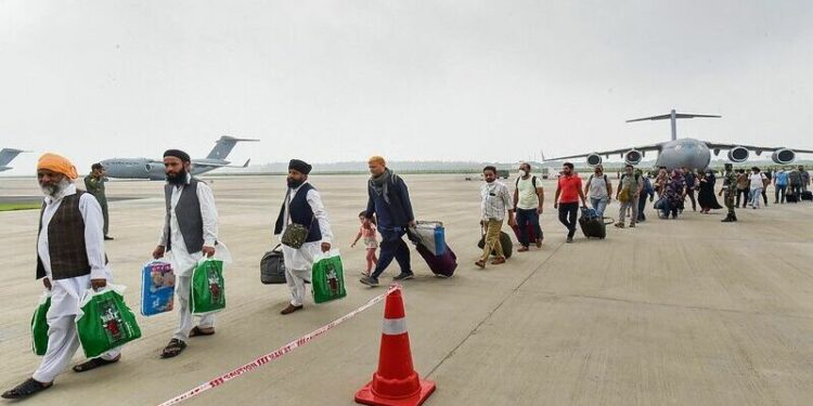 55 Hindus & Sikhs Reach India; More than 300 Hindus and Sikhs have been evacuated till now from Afghanistan