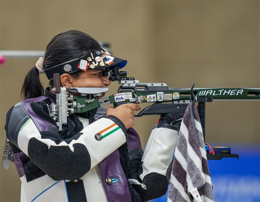 Indian shooter edges world champion Zhang to take Women's 50m Rifle 3 Positions gold at Asian Games 2023