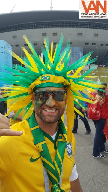 Fans during Brazil vs Costa-Rica match