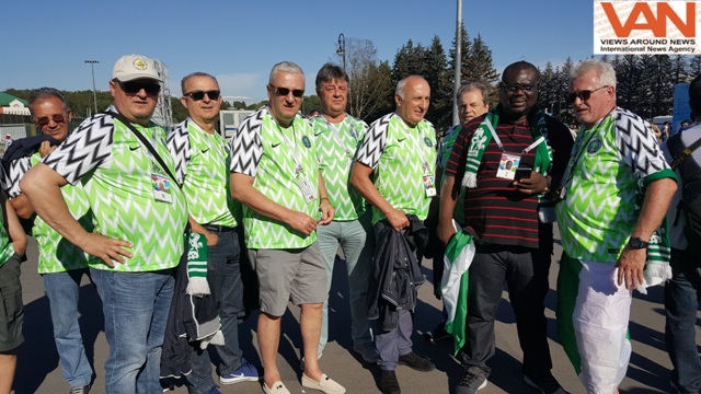 Nigerian Team supporters at FIFA 2018