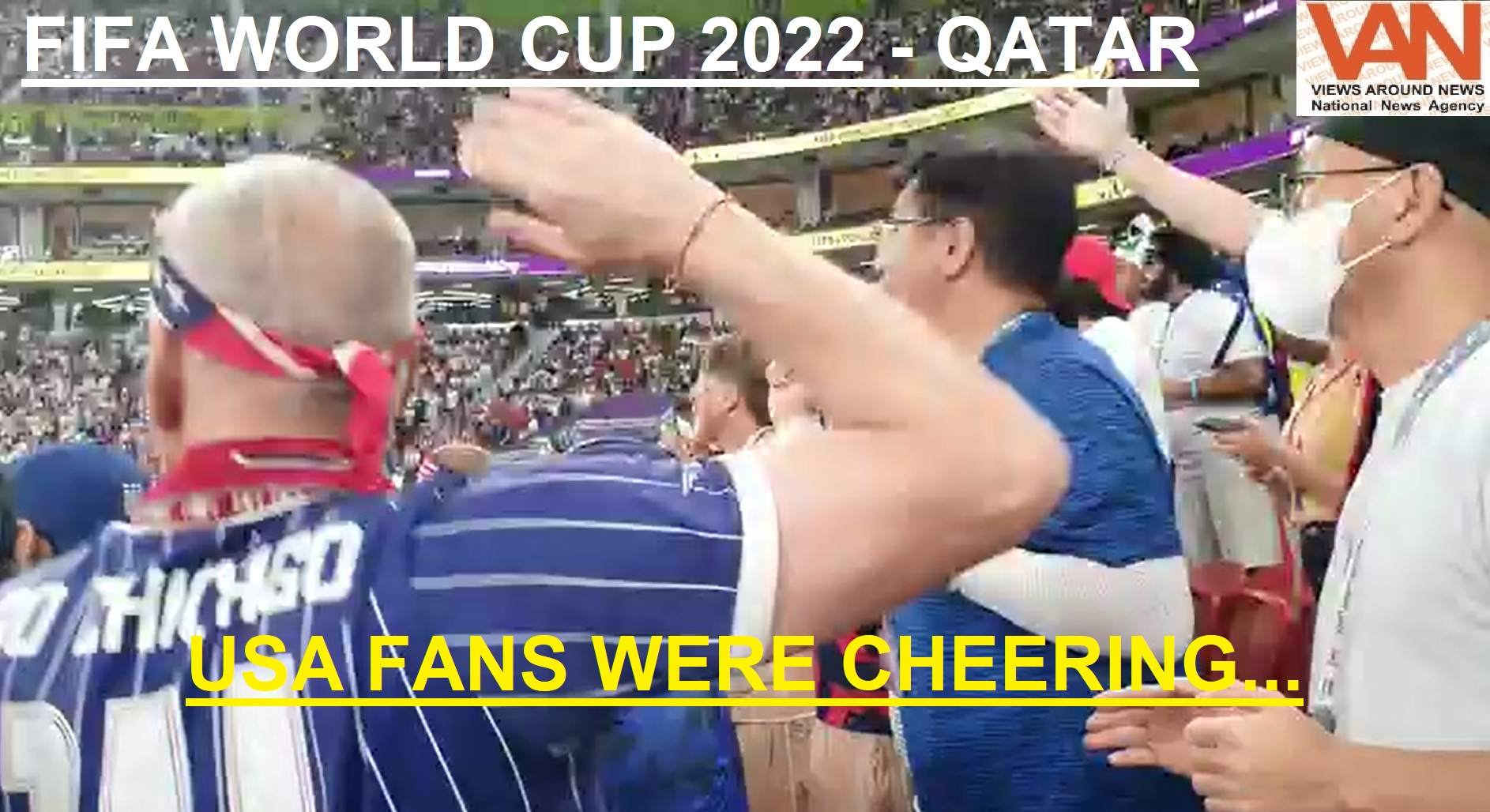 USA Fans were cheering around the stadium