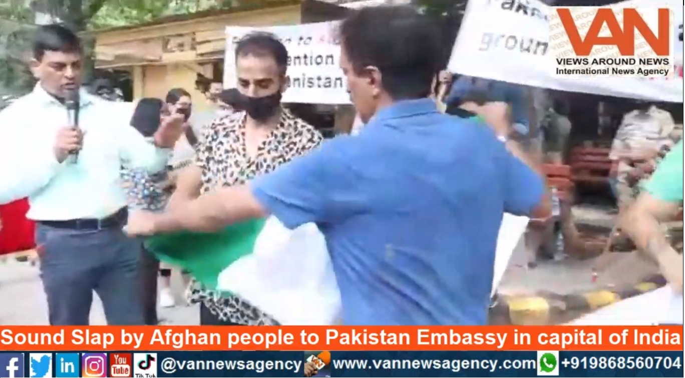 Afghanis gave sound slap to the Pakistan embassy i