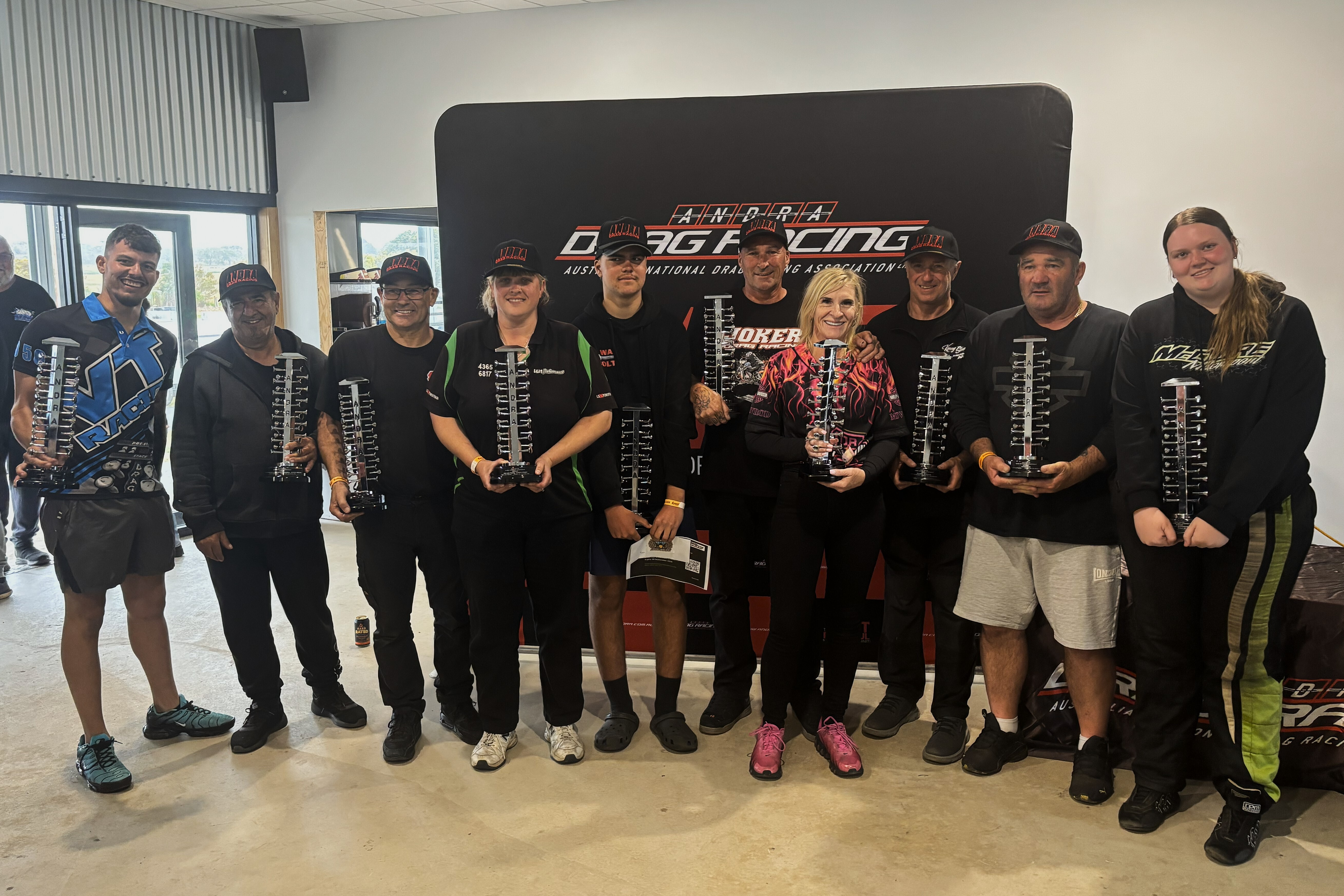 Racers ring in new year at Portland with ANDRA Christmas Trees