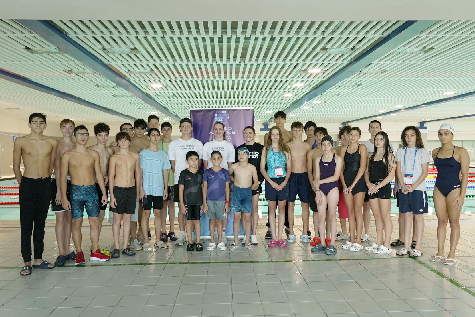 World Aquatics swimming stars inspire next generation in Baku ahead of World Cup opener