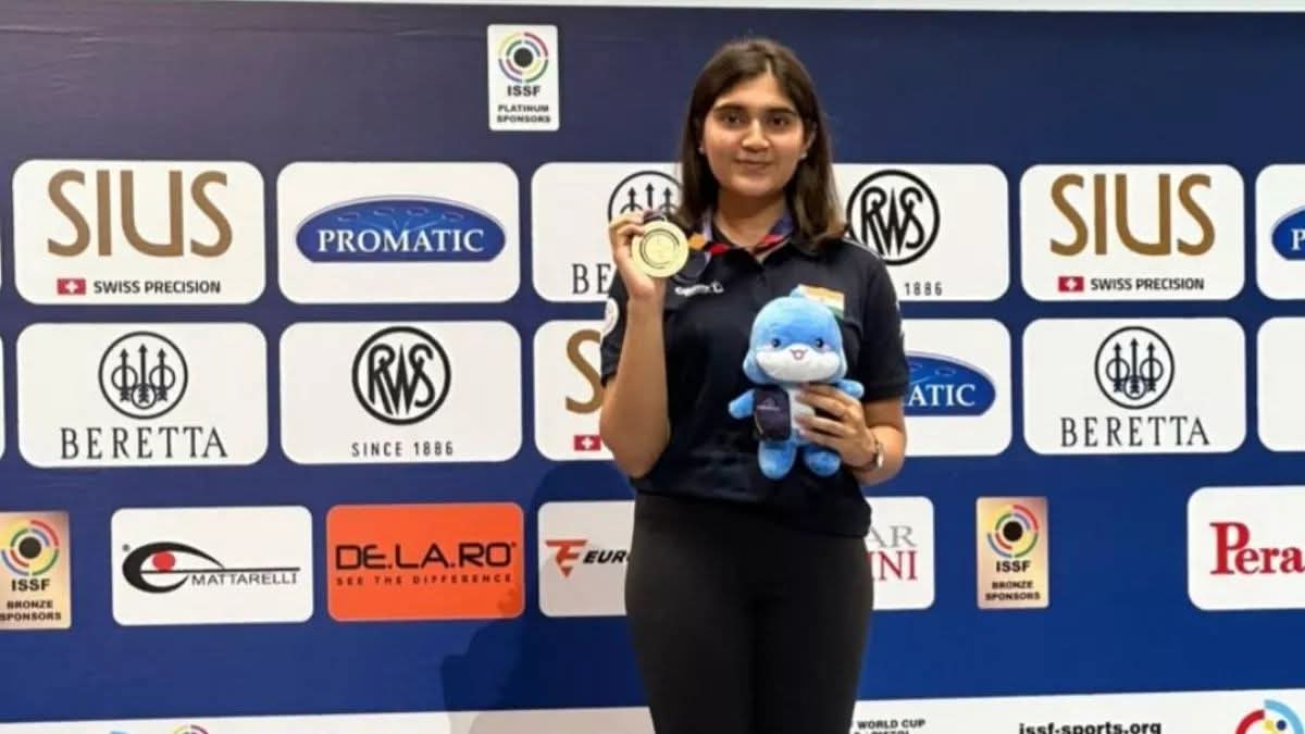 Esha holds off world's best for women's 10m pistol ISSF World Cup win in Ningbo