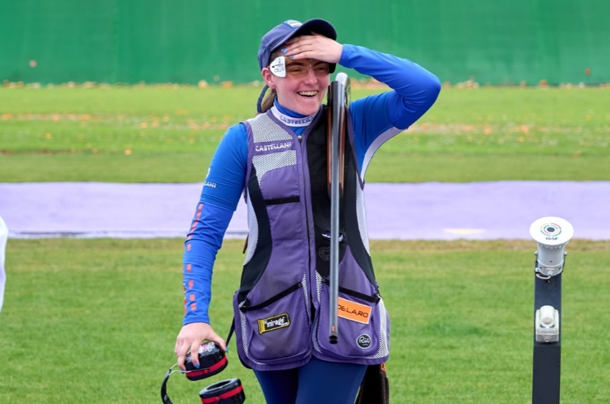Molne gives herself "best birthday present" with women's trap win at ISSF World Championship Shotgun