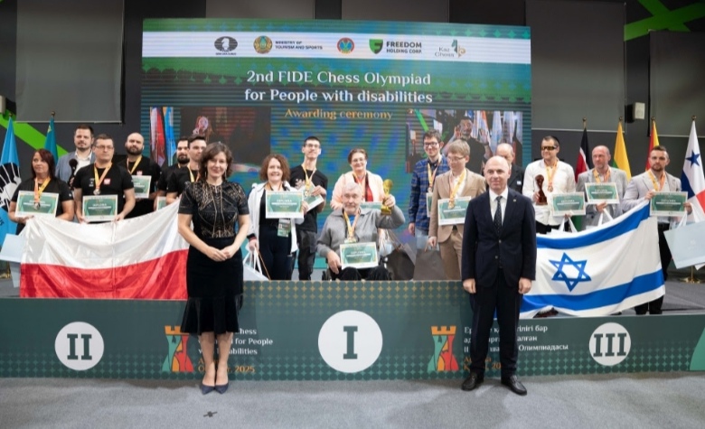 Winners crowned at 2nd Chess Olympiad for People with Disabilitiest