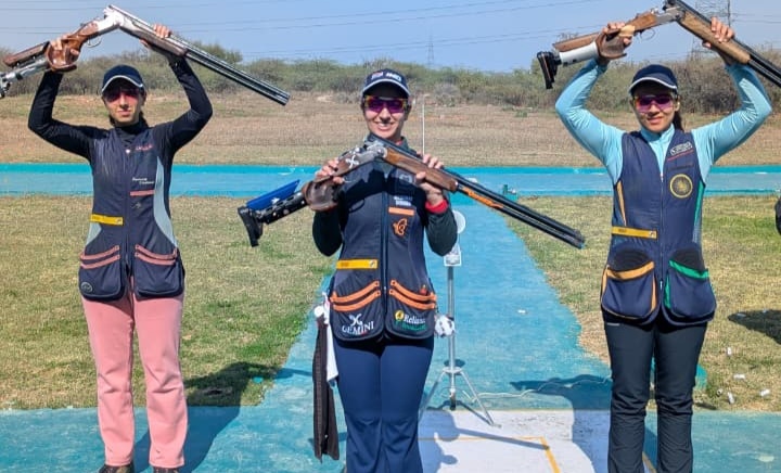 Parampal Singh Guron and Ganemat Sekhon win Skeet Trial 1 Finals
