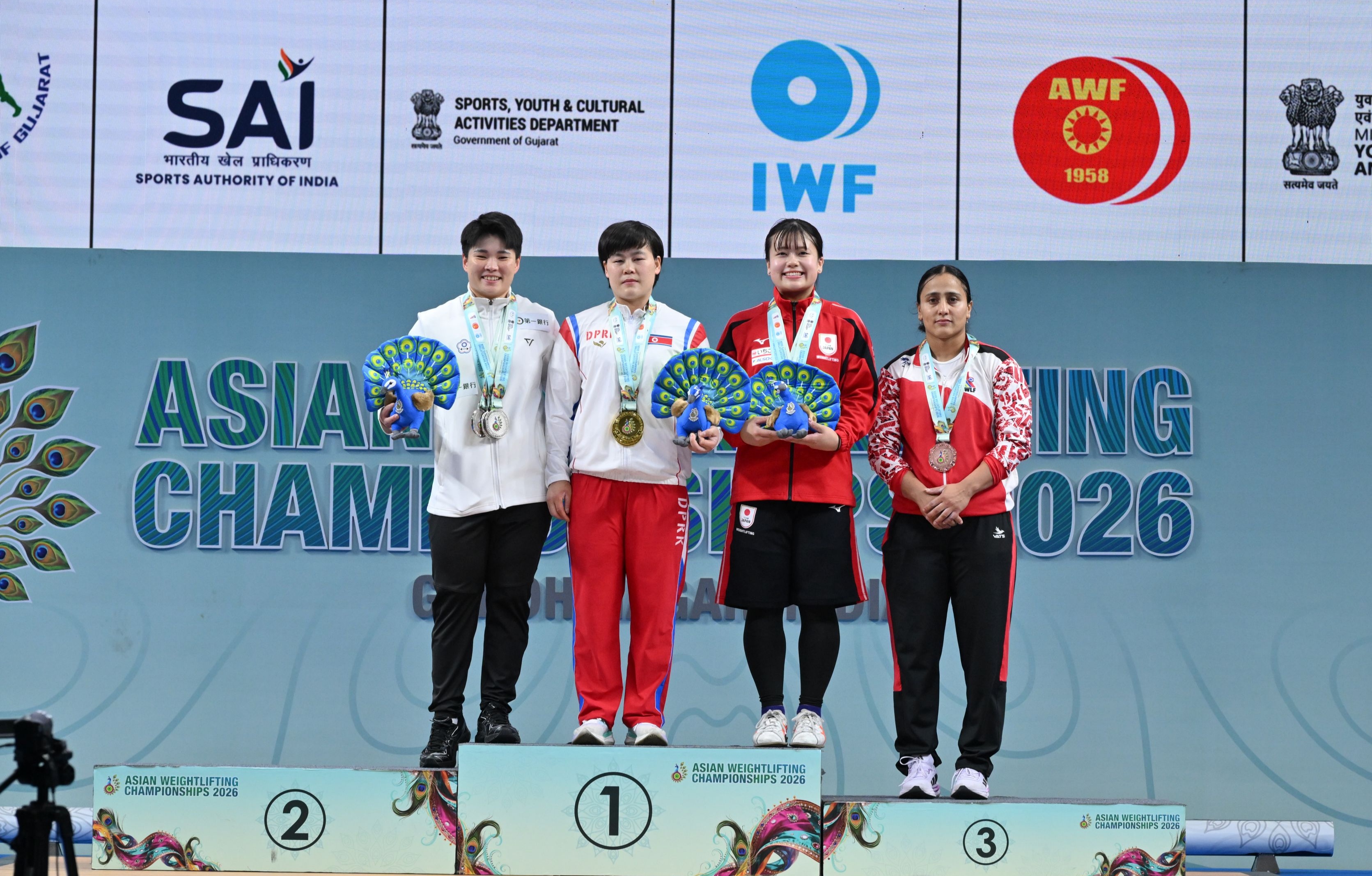 Song Kuk Hyang Sets New Records, Harjinder Finished Fourth with a bronze in Snatch at AWF Asian Championships