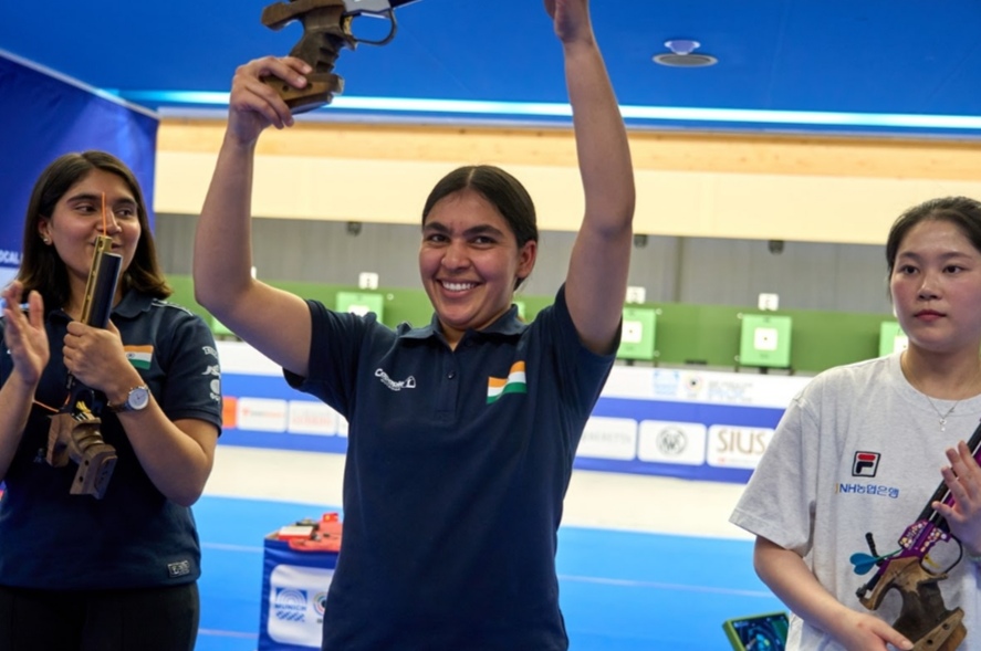 Suruchi leads Indian one-two in 10m Air Pistol Women final at ISSF World Cup Munich 2026