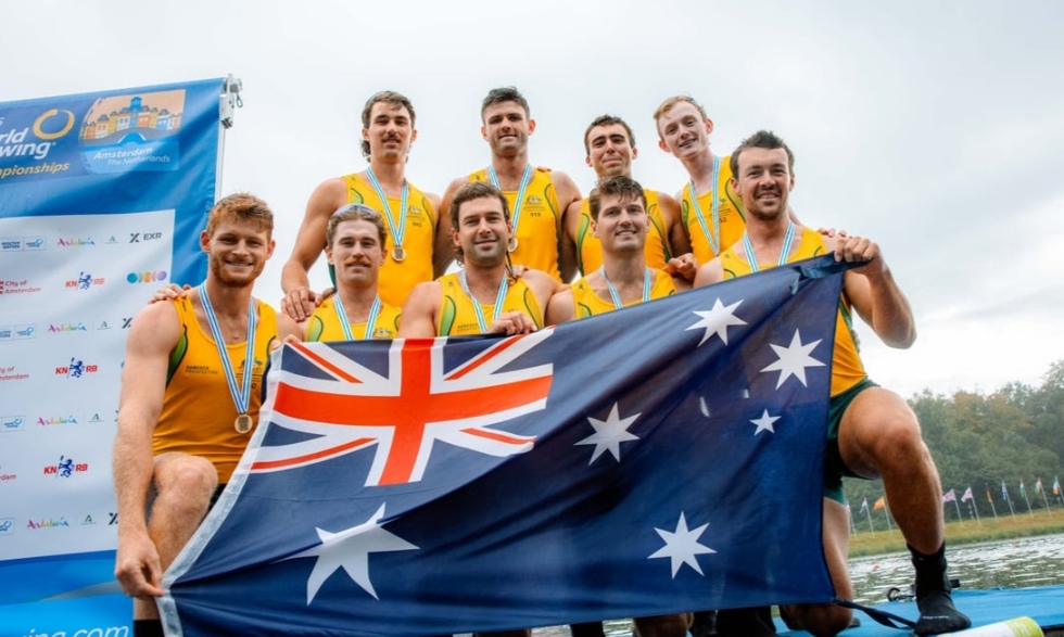 Men’s Eight charge to Bronze in thriller to win fifth medal for Rowsellas