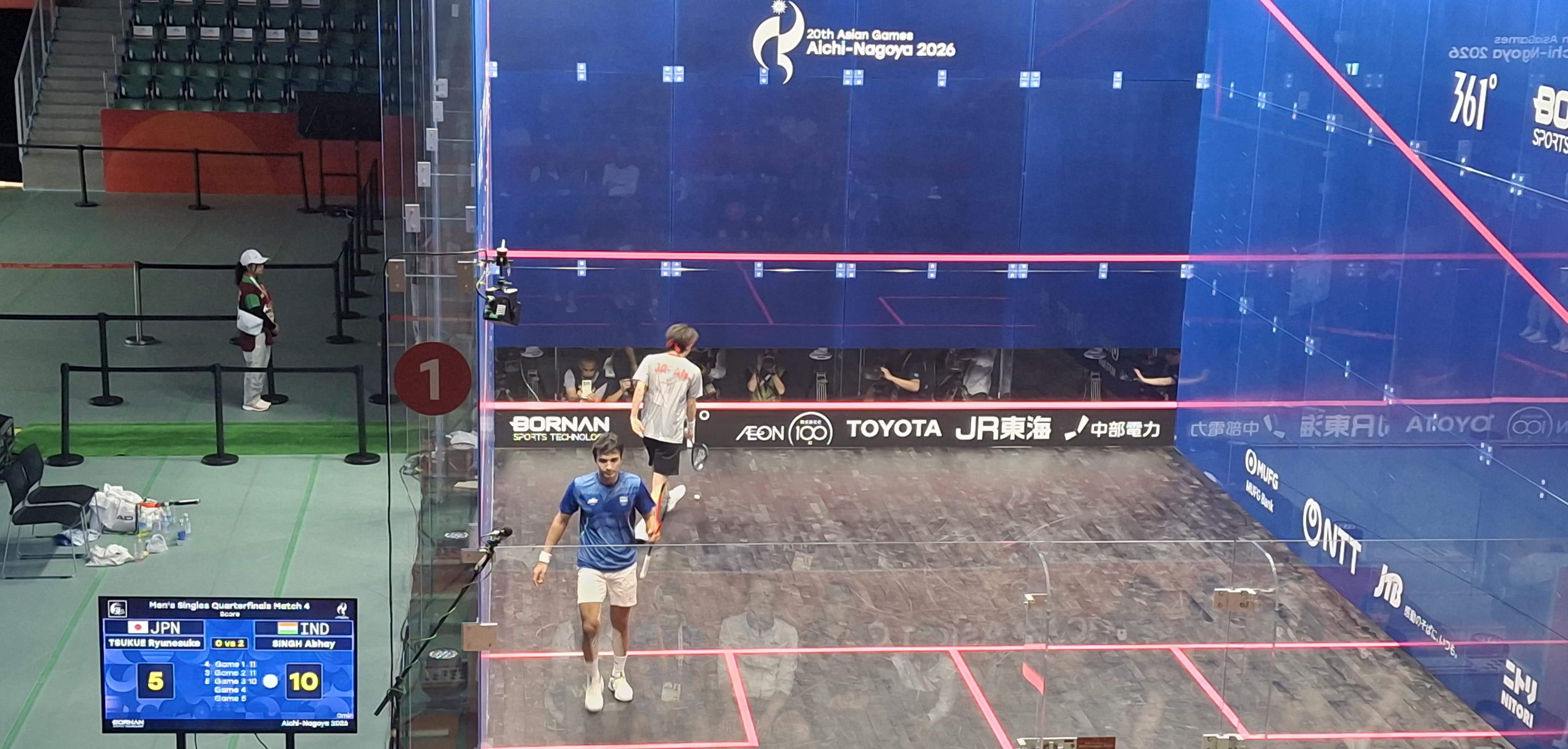 Abhay won over the host Japan in straight sets and entered in the semis
