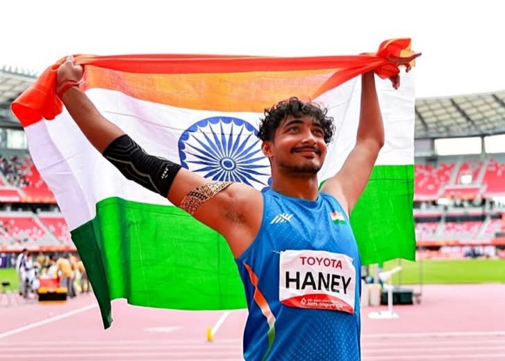 Haney Shatters World Record to Win Gold in Men’s Javelin Throw F37/38 at Asian Para Games 2026