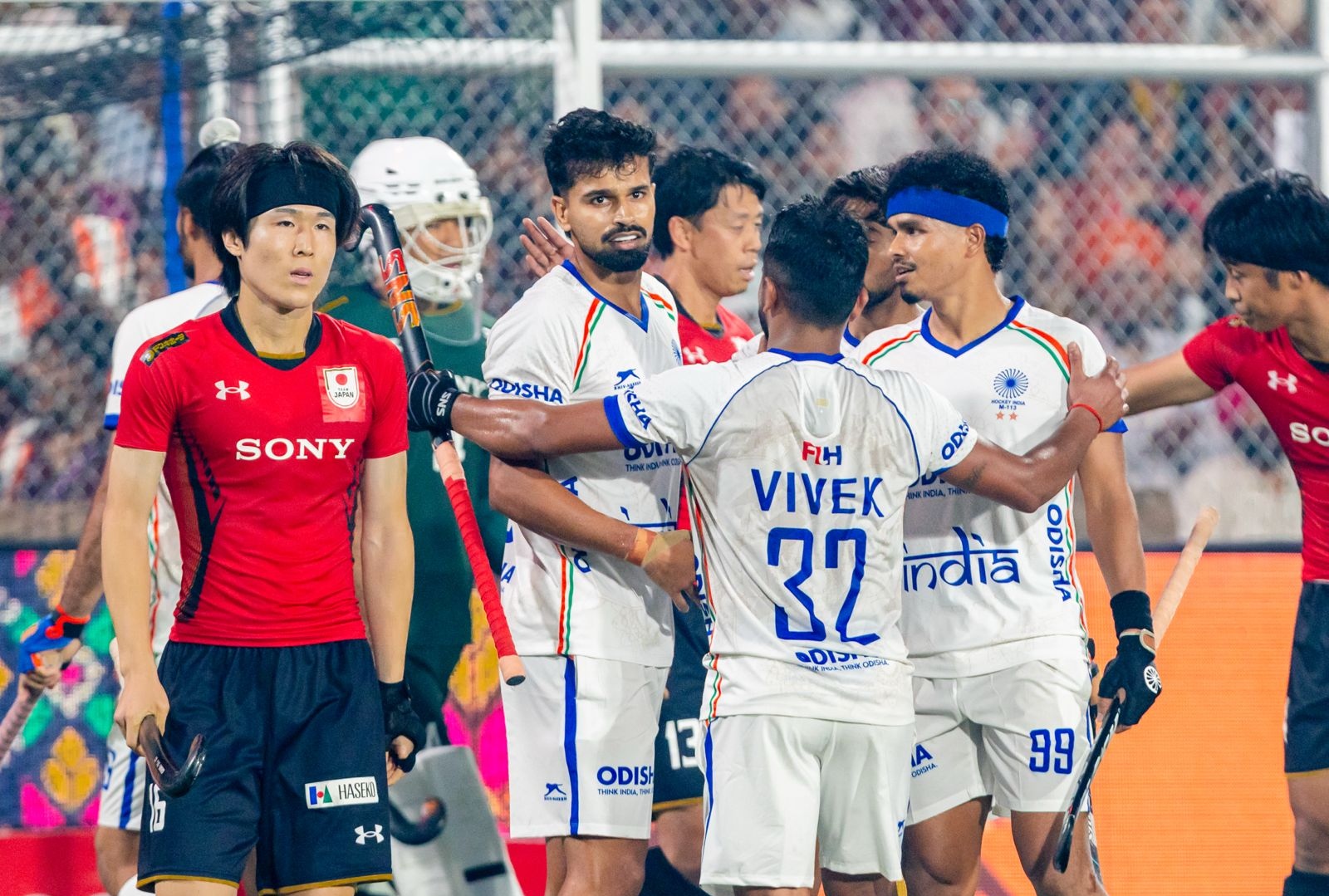India beat Japan to register third successive win and book a place in the semi-finals