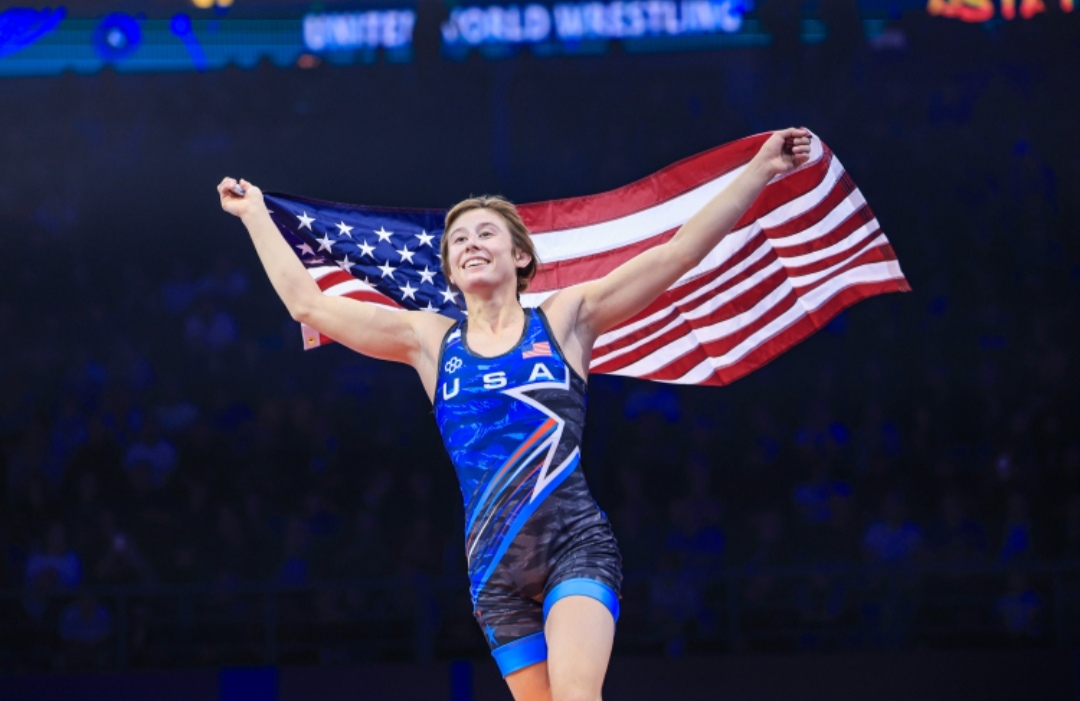 Leydecker Wins Gold on Debut in 55kg at the World Championships