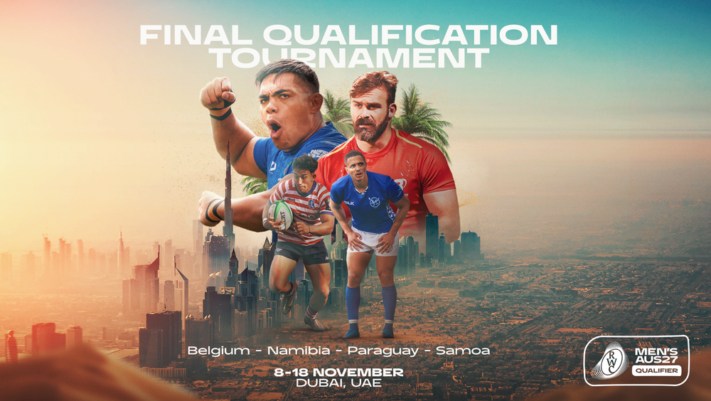 Four teams confirmed for RWC 2027 Final Qualification Tournament as match schedule and officials announced