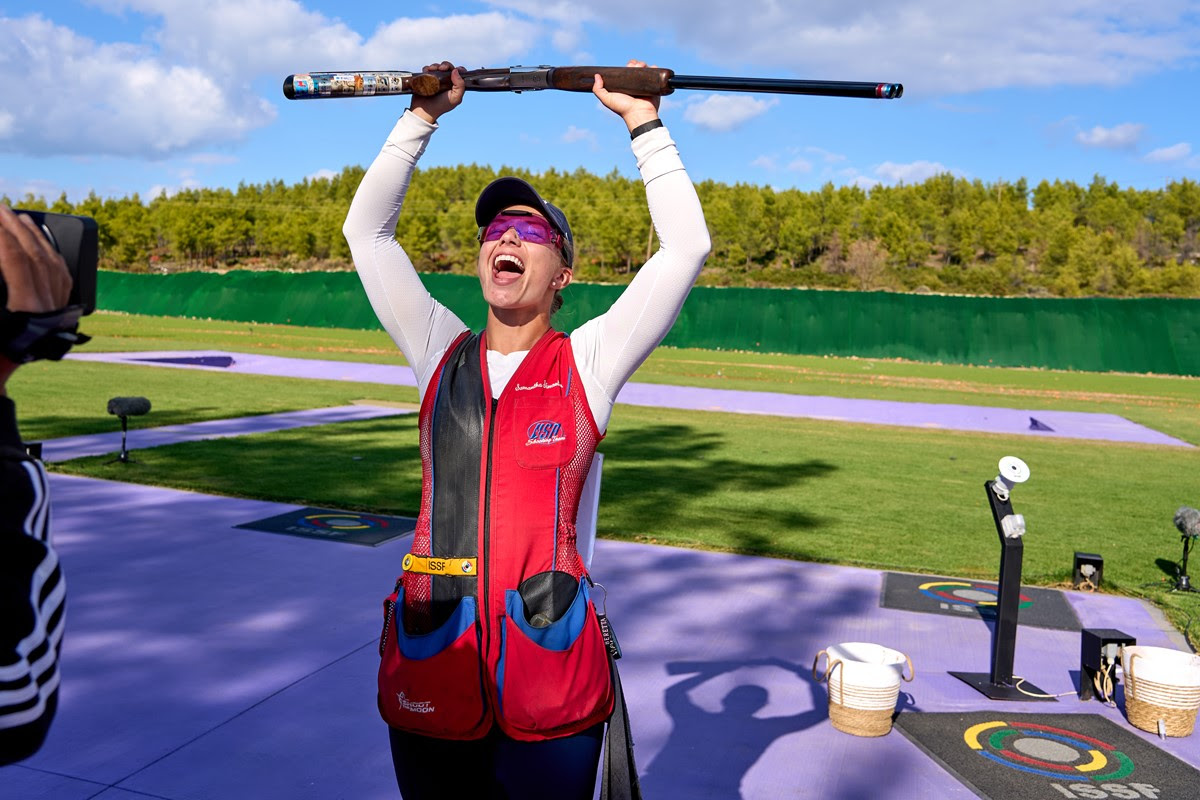 Simonton continues excellent season with women's skeet title at 2025 ISSF World Championship Shotgun
