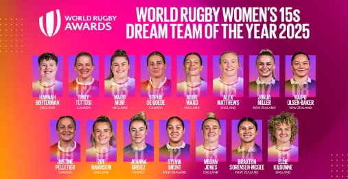 Women’s Rugby World Cup Stars Shine in 2025 World Rugby Awards