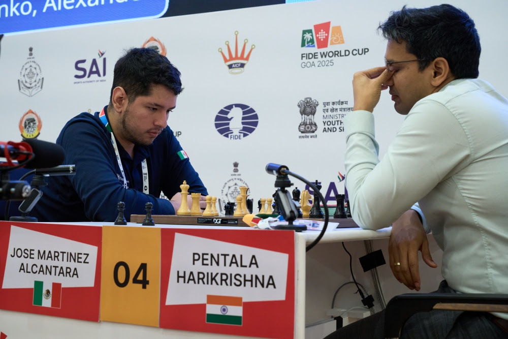 Quarterfinals set after high-stakes Round 5 tiebreaks in FIDE World Cup Goa