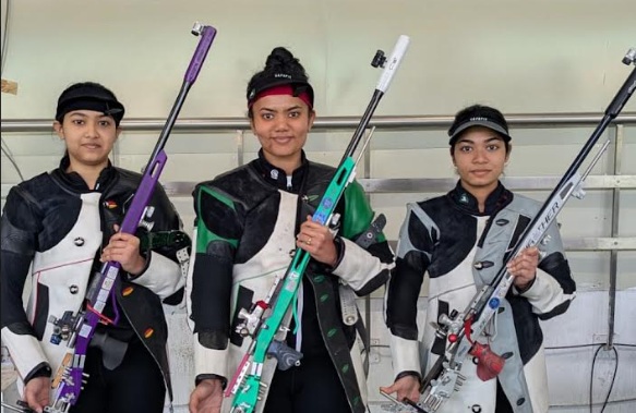 Manini and Aishwary top 50m rifle prone on opening day of Group A National Selection Trials