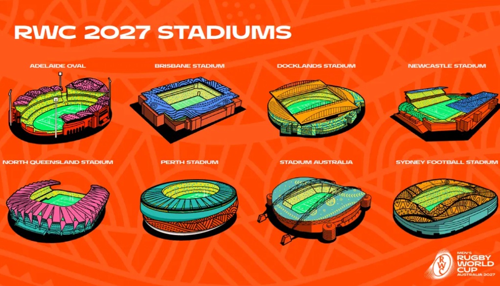 Eight state-of-the-art venues across Australia to host Men’s Rugby World Cup 2027