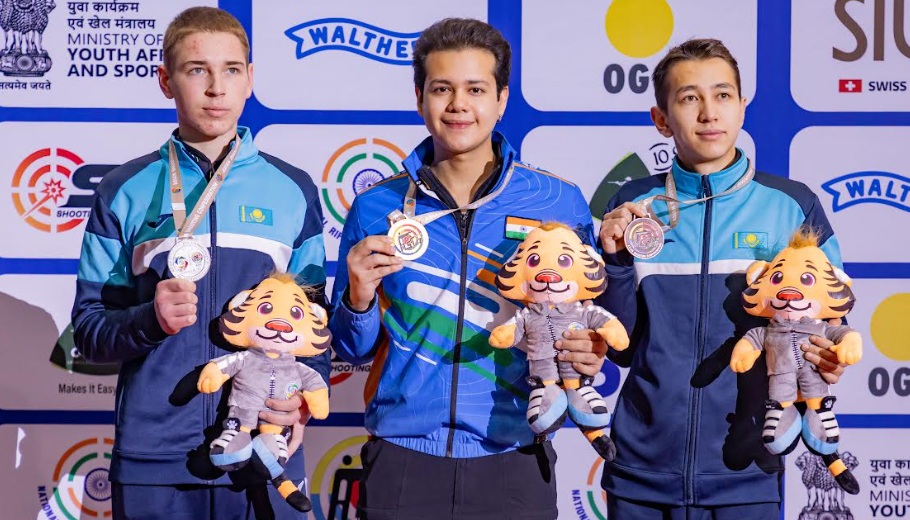 Anish wins bronze in rapid-fire pistol, Kazakhstan four golds