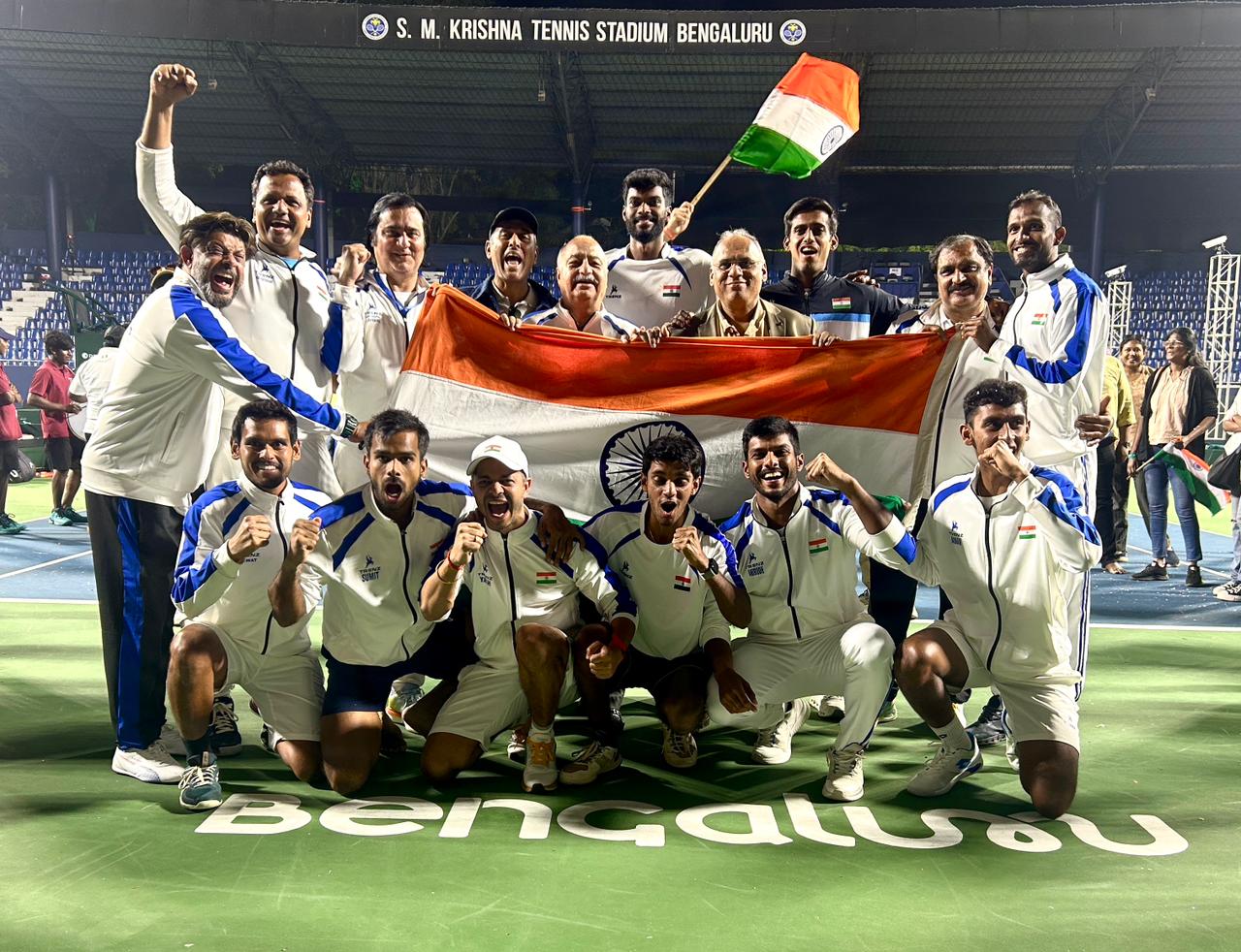 Dhakshineswar Suresh leads India to 3-2 victory against Netherlands at the Davis Cup Qualifiers