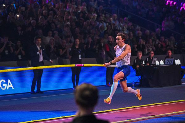 Duplantis breaks world pole vault record in Uppsala