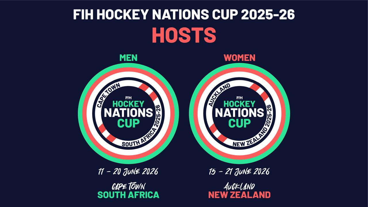 New Zealand and South Africa to host FIH Hockey Nations Cup 2025-26