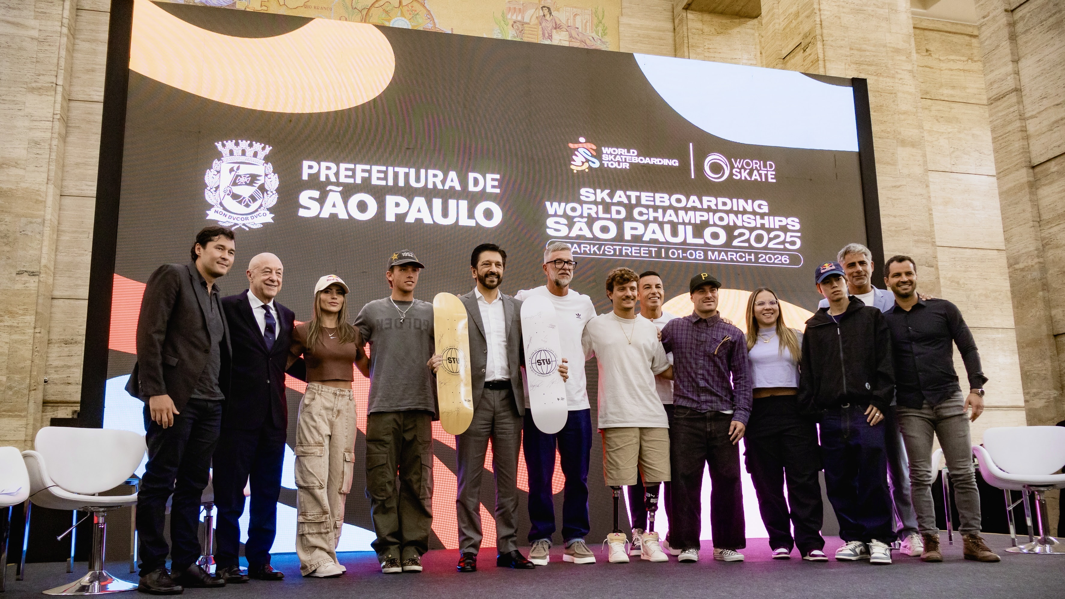 São Paulo Rolls Out Red Carpet For The World Skateboarding Tour!