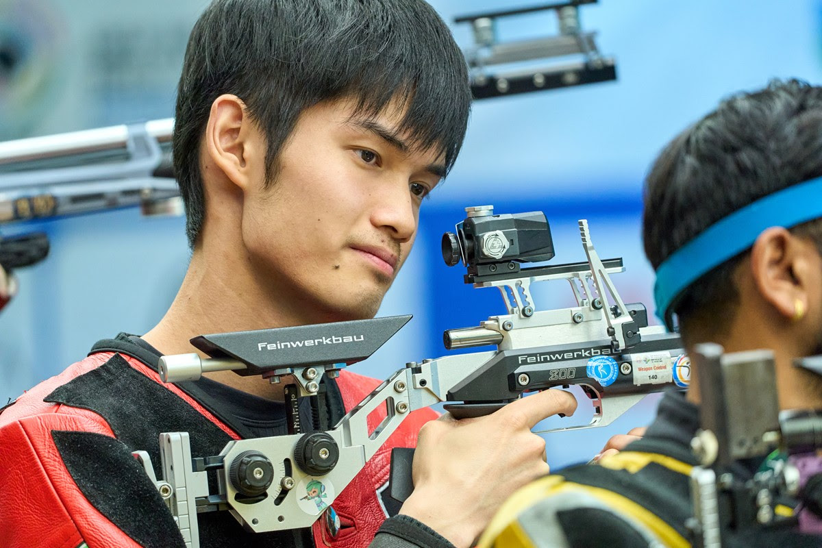 Number 1 in the world ranking, Sheng Lihao dominates 10m Air Rifle Men Final