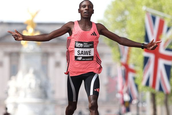 Sawe breaks two-hour barrier with 1:59:30 world record at London Marathon, Assefa breaks women-only world record