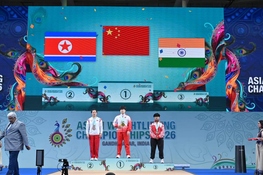 Bronze Medal for Sanjana on Day 6 of the 2026 AWF Asian Senior Weightlifting Championships