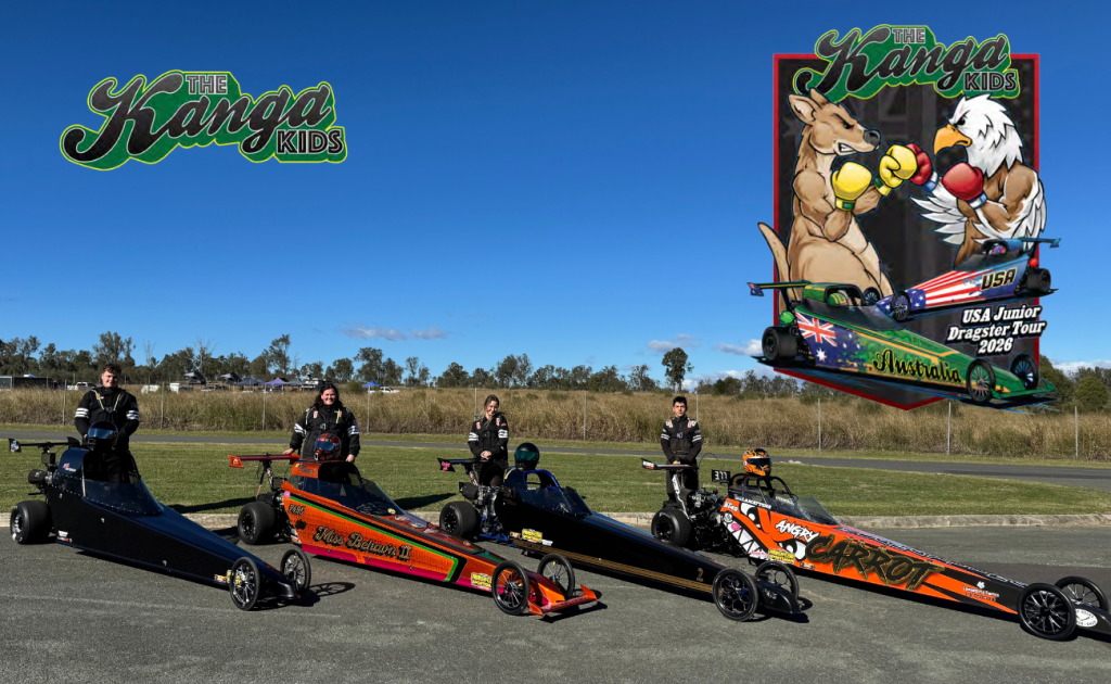 Australian Youth Drag Racers Ready to Take on America’s Best in the Inaugural Kanga Kids USA Junior Dragster Tour 2026