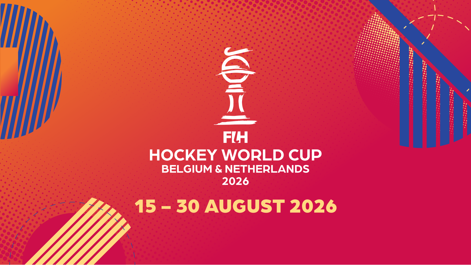 FIH and Belgium-Netherlands Co-Organisers reveal 2026 World Cup logo!