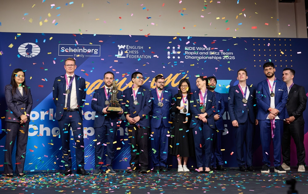 WR Chess clinch their second FIDE World Team Blitz Championship title