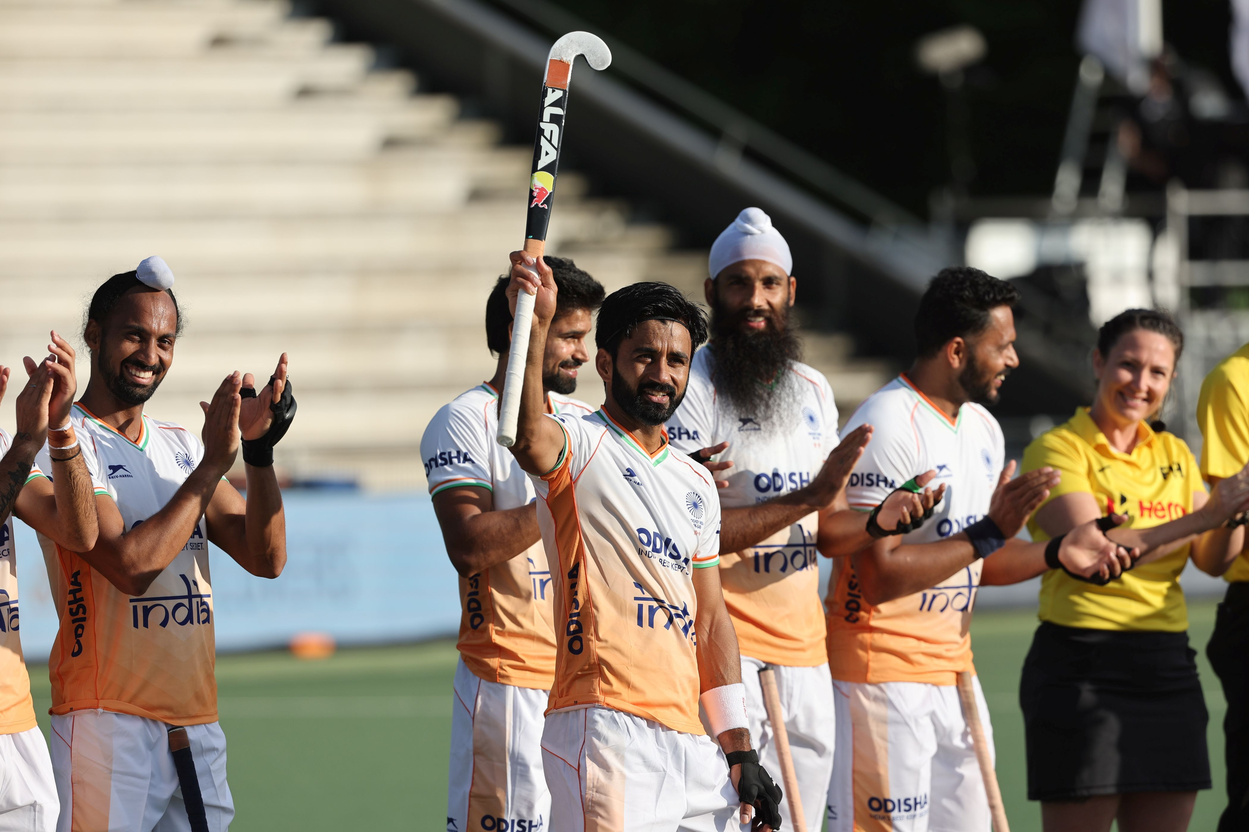 Manpreet reaches historic milestone as India men claim first win of the season