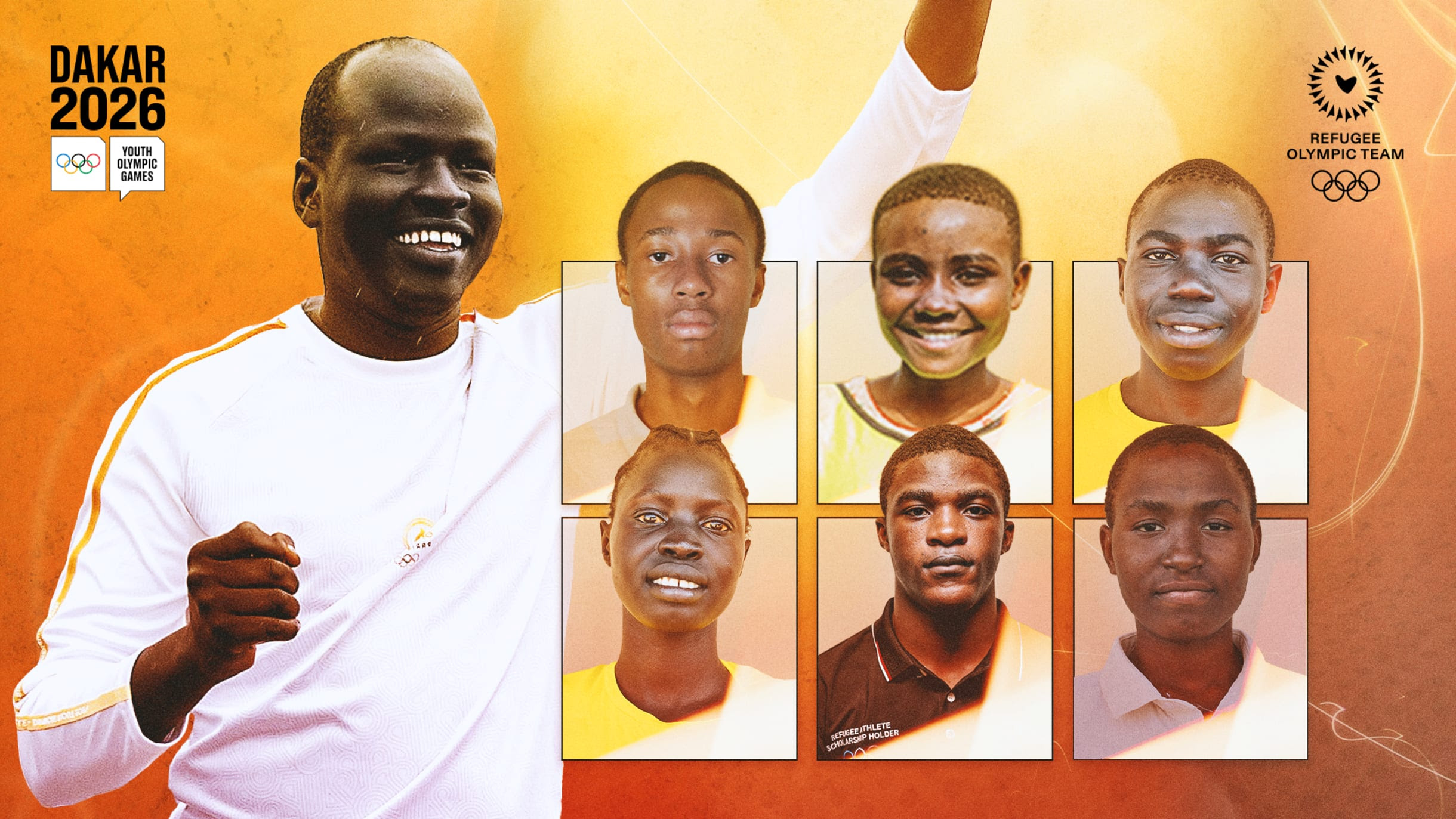 Six athletes to represent the Refugee Olympic Team at Dakar 2026