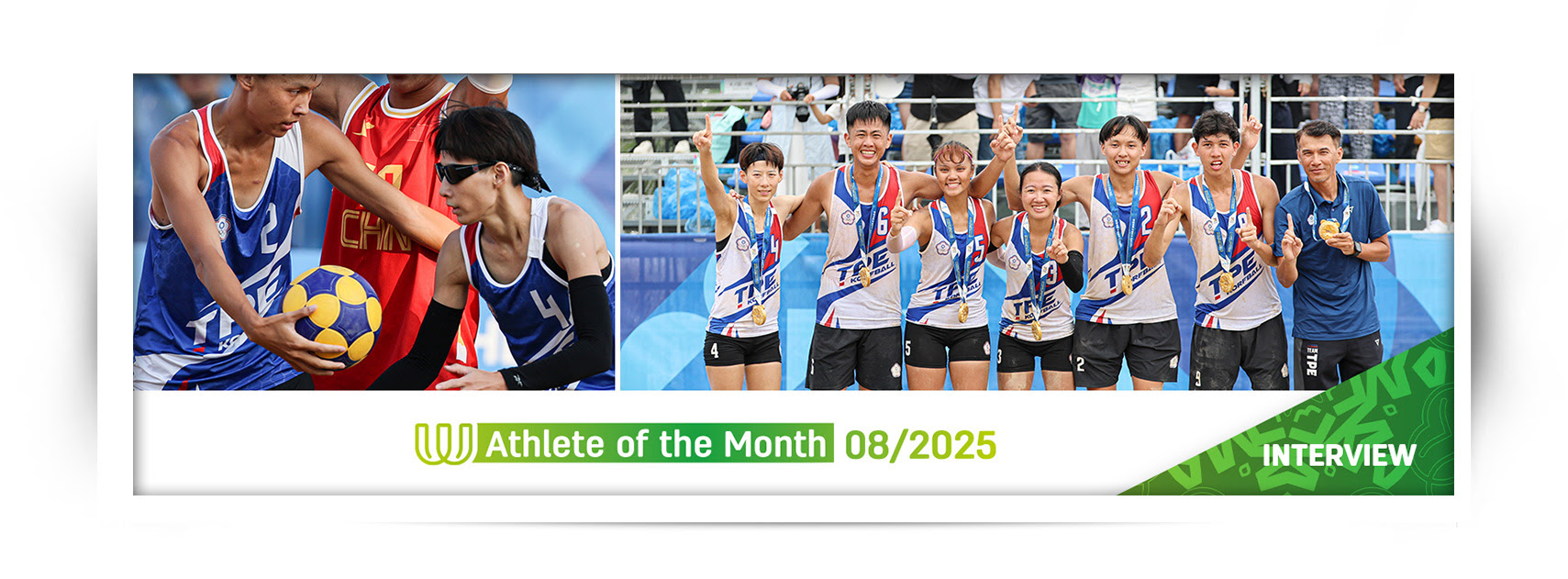 History-maker Huang (TPE) named Athlete of the Month after TWG 2025 triumph
