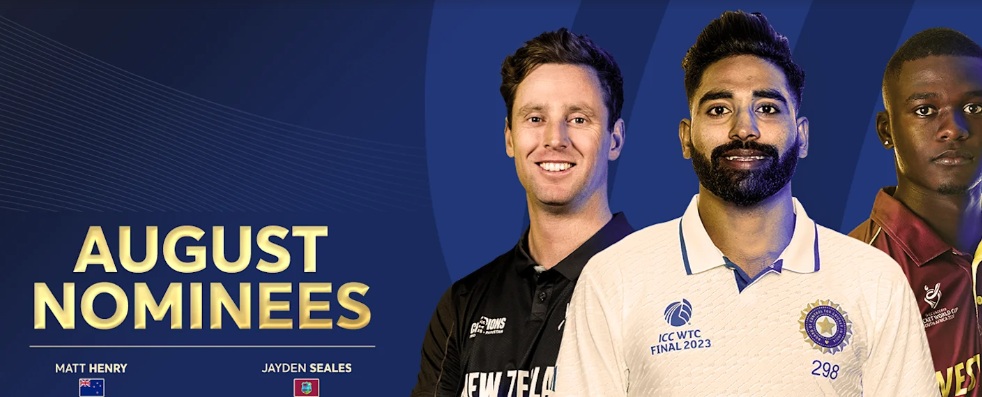 ICC reveals Player of the Month nominees for August