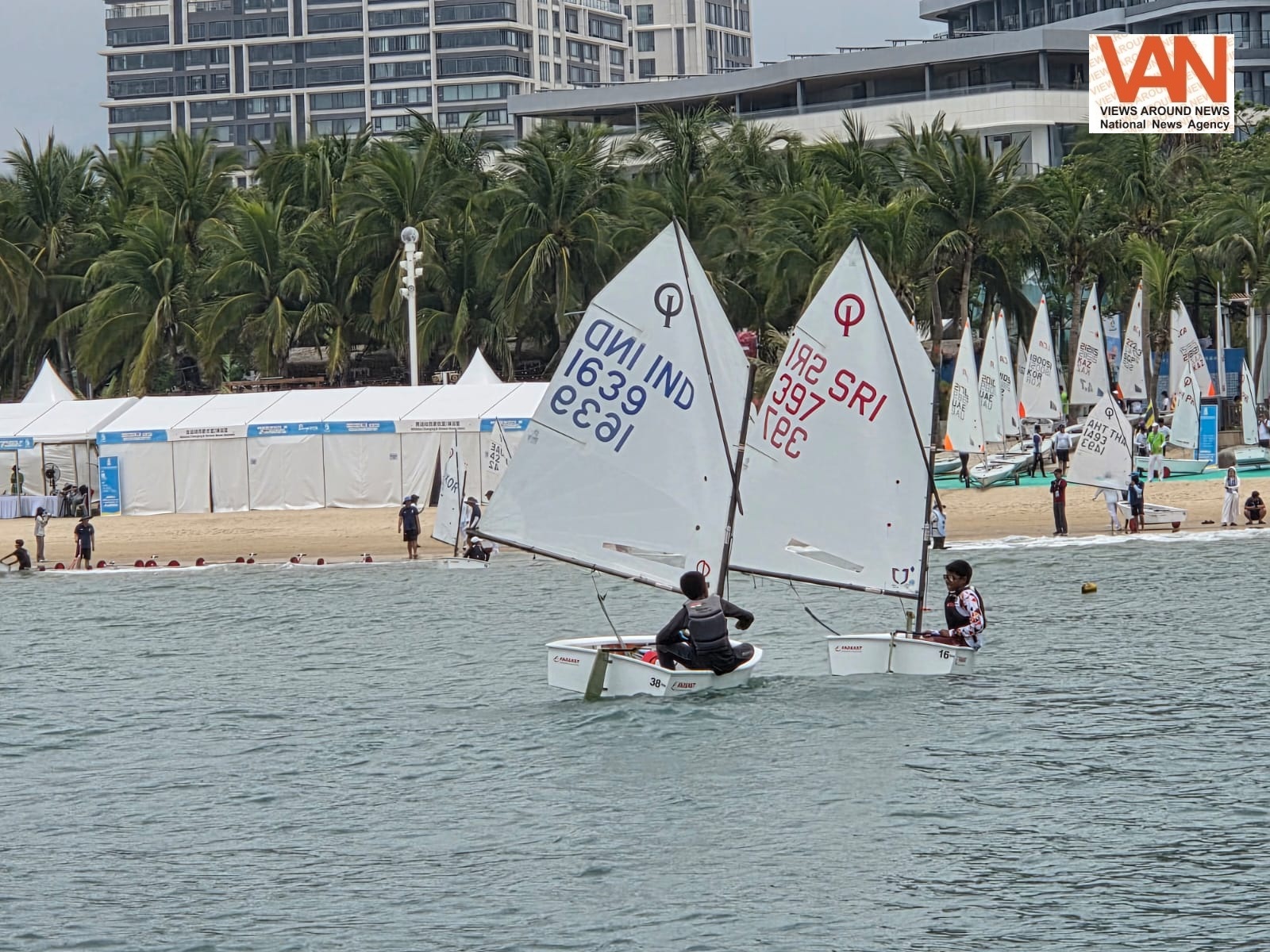 Young players are trying their luck in Sailing competition at Asian Beach Games 2026