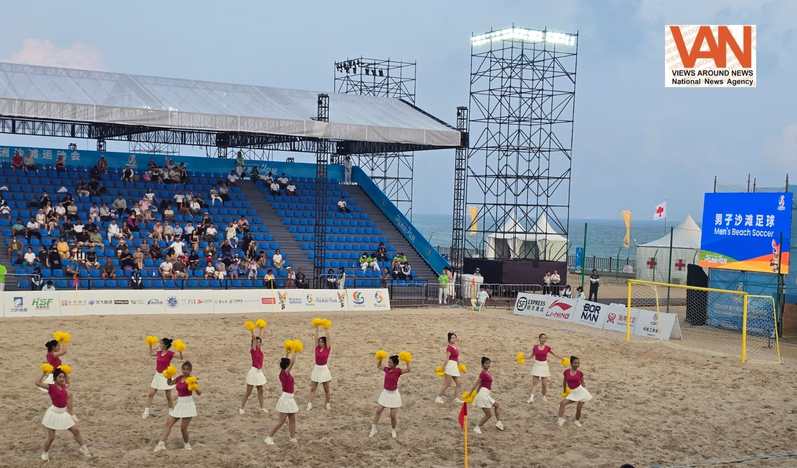 Entertainment with Chinese traditional dance is also attracting audience in Asian Beach Games 2026