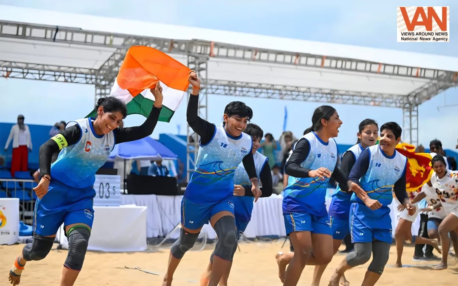 Indian girls beat Sri Lanka in the final of Asian Beach Kabaddi and won Gold